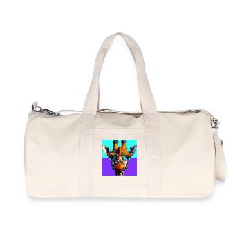 girafe - Sac de sport en toile recyclée Stanley/Stella - blanc naturel - Devant