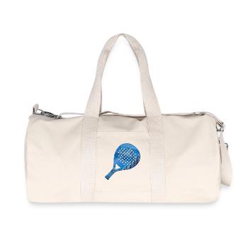 PADEL Racket Shirt, Hoodie, Bag, Socks - Recycled Canvas Sports Bag by Stanley/Stella - natural - Front