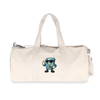 Euro Money avec lunettes de soleil - Sac de sport en toile recyclée Stanley/Stella - blanc naturel - Devant