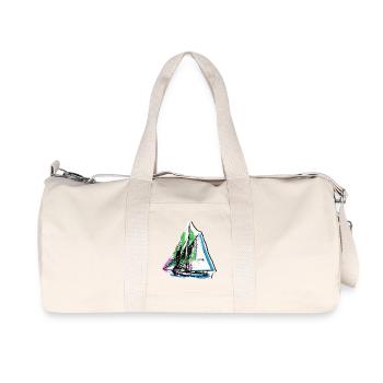 Sailor Sailing Ship Seafarer - Recycled Canvas Sports Bag by Stanley/Stella - natural - Front