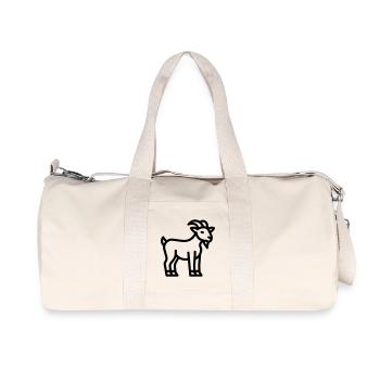 Ziege - Recycelte Canvas-Sporttasche von Stanley/Stella - Naturweiß - Vorne