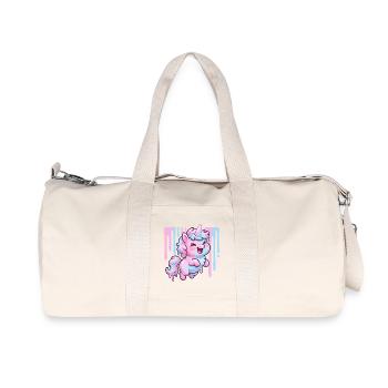 Délice de goutte de licorne pastel - Sac de sport en toile recyclée Stanley/Stella - blanc naturel - Devant
