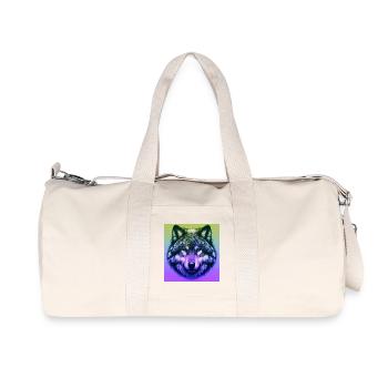 Wolf - Recycled Canvas Sports Bag by Stanley/Stella - natural - Front