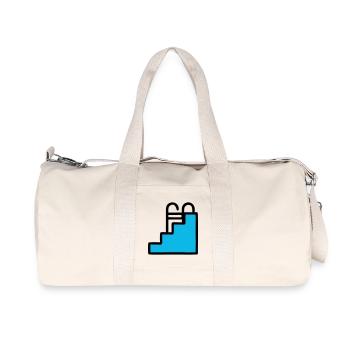 Pool Ladder Swimming Pool Icon - Recycled Canvas Sports Bag by Stanley/Stella - natural - Front