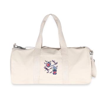 British Garden Art: Pitcher and Blossoms - Recycled Canvas Sports Bag by Stanley/Stella - natural - Front