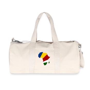 Seychellen_Flagge_Afrika - Recycled Canvas Sports Bag by Stanley/Stella - natural - Front
