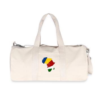 Seychellen_Flagge_Afrika_used - Recycled Canvas Sports Bag by Stanley/Stella - natural - Front