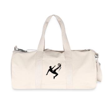 Silhouette de ballon de football en hauteur - Sac de sport en toile recyclée Stanley/Stella - blanc naturel - Devant