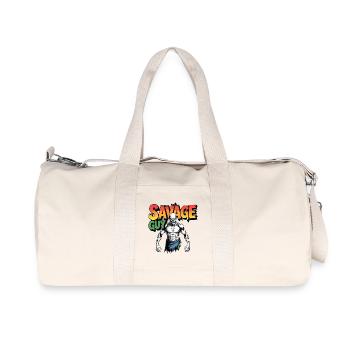Hardcore Fitness - Sac de sport en toile recyclée Stanley/Stella - blanc naturel - Devant