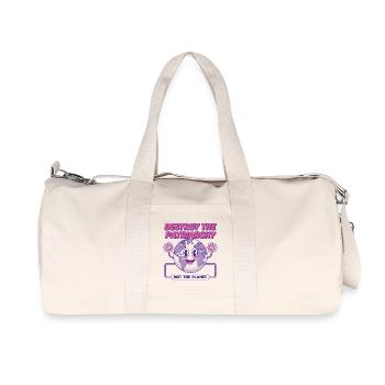 Destroy The Patriarchy Not The Planet - Recycled Canvas Sports Bag by Stanley/Stella - natural - Front