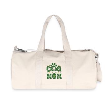 Hundemama – Moderner Haustierstolz 🐾 - Recycelte Canvas-Sporttasche von Stanley/Stella - Naturweiß - Vorne