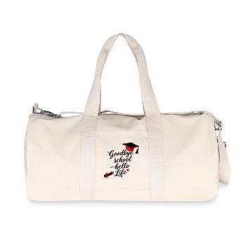 Abitur  - Recycelte Canvas-Sporttasche von Stanley/Stella - Naturweiß - Vorne
