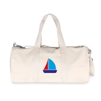 bateau à voile - Sac de sport en toile recyclée Stanley/Stella - blanc naturel - Devant