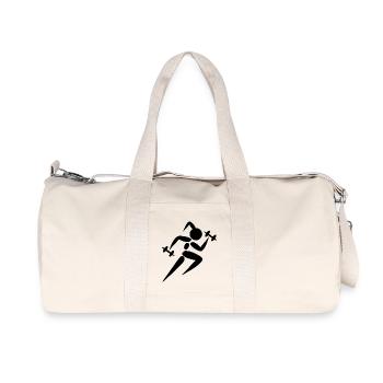 Femme haltère musculation GYM - Sac de sport en toile recyclée Stanley/Stella - blanc naturel - Devant