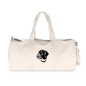 Deutsch Drahthaar - Recycelte Canvas-Sporttasche von Stanley/Stella - Naturweiß - Vorne