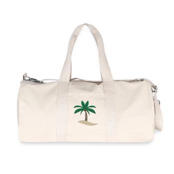 Palme - Recycelte Canvas-Sporttasche von Stanley/Stella - Naturweiß - Vorne