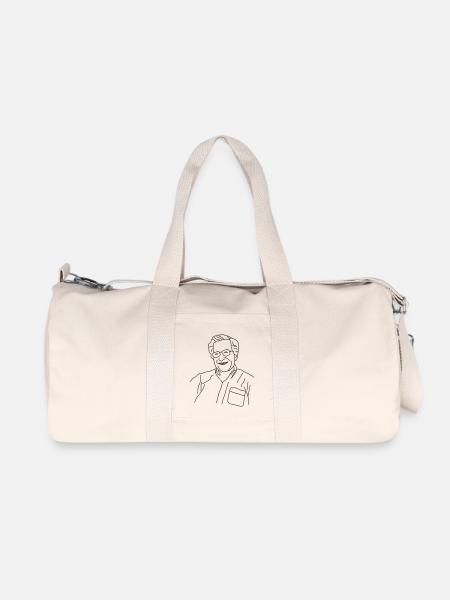 Noam Chomsky - Sac de sport en toile recyclée Stanley/Stella - blanc naturel