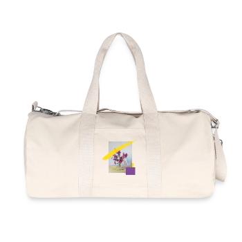 Blumenstrauß Aquarell im Pastelllook - Recycelte Canvas-Sporttasche von Stanley/Stella - Naturweiß - Vorne