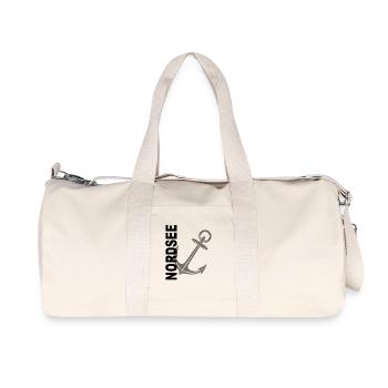Nordsee - Recycelte Canvas-Sporttasche von Stanley/Stella - Naturweiß - Vorne