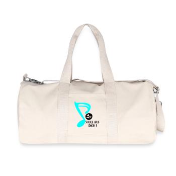 STOLZ AUF MUSIKERIN - MUSIKNOTE MUSIKINSTRUMENTE - Recycelte Canvas-Sporttasche von Stanley/Stella - Naturweiß - Vorne