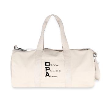 Opa - Geschenkidee in Österreichischem Dialekt - Recycelte Canvas-Sporttasche von Stanley/Stella - Naturweiß - Vorne
