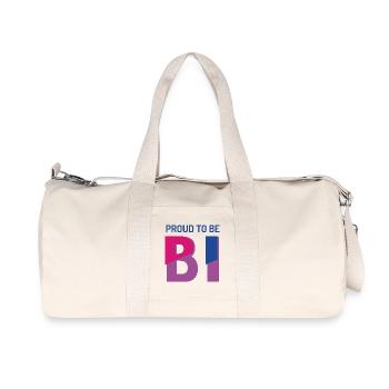 Proud To Be Bisexual - Recycled Canvas Sports Bag by Stanley/Stella - natural - Front
