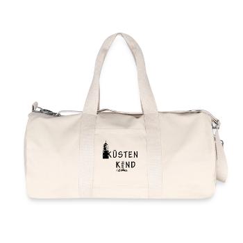 Küstenkind - Recycelte Canvas-Sporttasche von Stanley/Stella - Naturweiß - Vorne