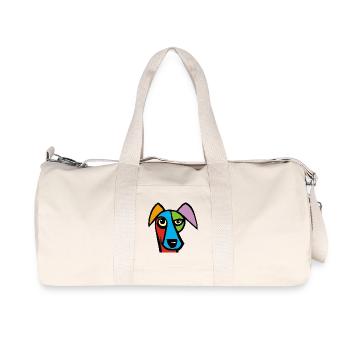 Drôle de chien - Sac de sport en toile recyclée Stanley/Stella - blanc naturel - Devant