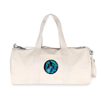 BMX Trick Silhouette - Recycled Canvas Sports Bag by Stanley/Stella - natural - Front