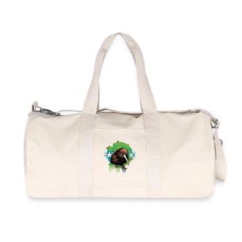 Kiwi - Recycelte Canvas-Sporttasche von Stanley/Stella - Naturweiß - Vorne