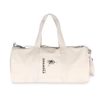 Koordinaten Gießen - Recycelte Canvas-Sporttasche von Stanley/Stella - Naturweiß - Vorne