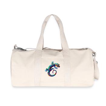Gecko - Sac de sport en toile recyclée Stanley/Stella - blanc naturel - Devant