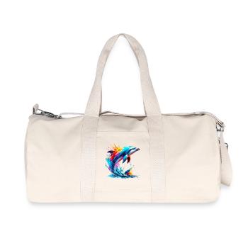 Dauphin - Sac de sport en toile recyclée Stanley/Stella - blanc naturel - Devant