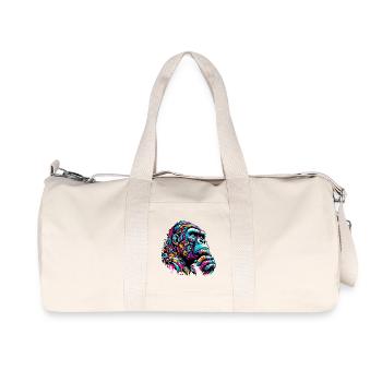 Gorille - Sac de sport en toile recyclée Stanley/Stella - blanc naturel - Devant