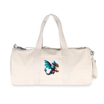 Drache - Recycelte Canvas-Sporttasche von Stanley/Stella - Naturweiß - Vorne