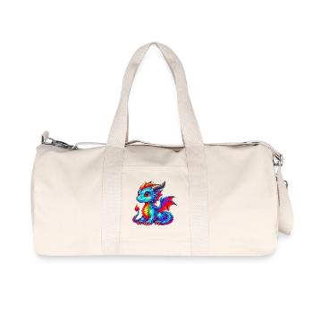 Drache - Recycelte Canvas-Sporttasche von Stanley/Stella - Naturweiß - Vorne