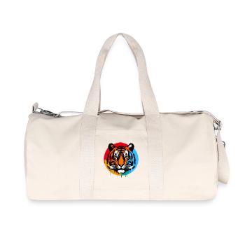 Tiger - Recycled Canvas Sports Bag by Stanley/Stella - natural - Front