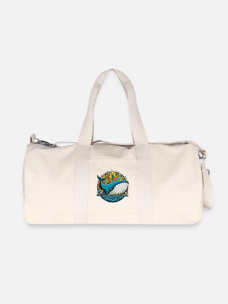 Wal - Recycelte Canvas-Sporttasche von Stanley/Stella - Naturweiß