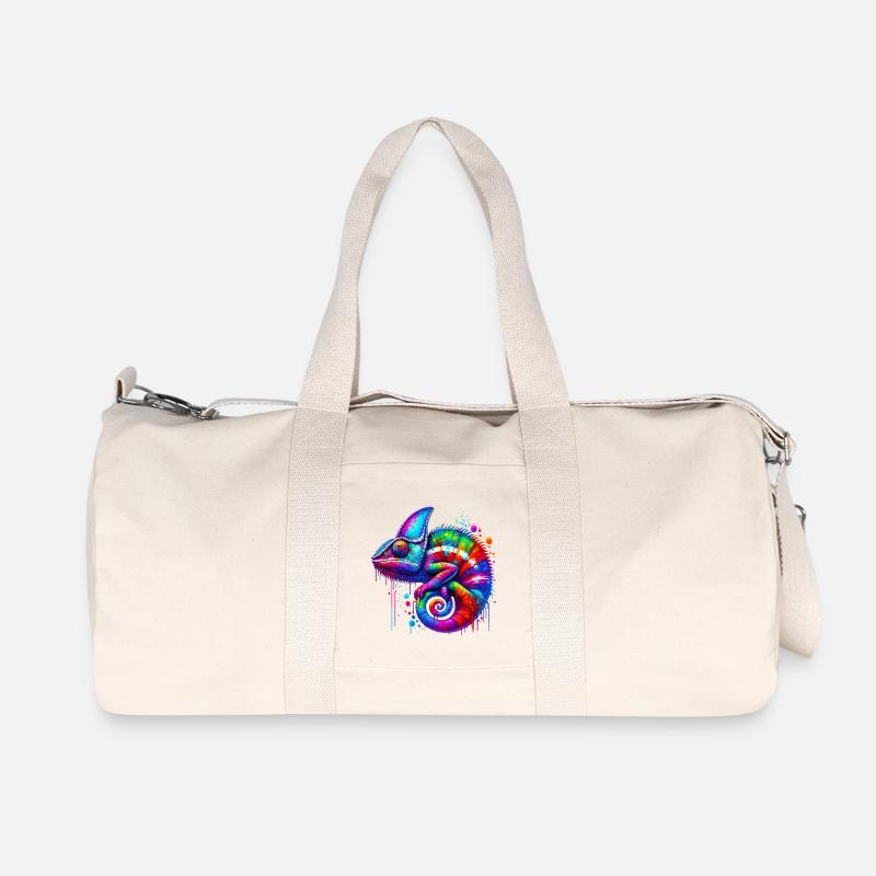 Chamäleon - Recycelte Canvas-Sporttasche von Stanley/Stella - Naturweiß