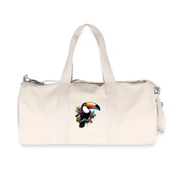 Tukan - Recycelte Canvas-Sporttasche von Stanley/Stella - Naturweiß - Vorne