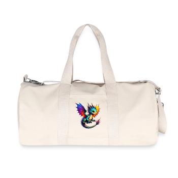 Dragon - Sac de sport en toile recyclée Stanley/Stella - blanc naturel - Devant