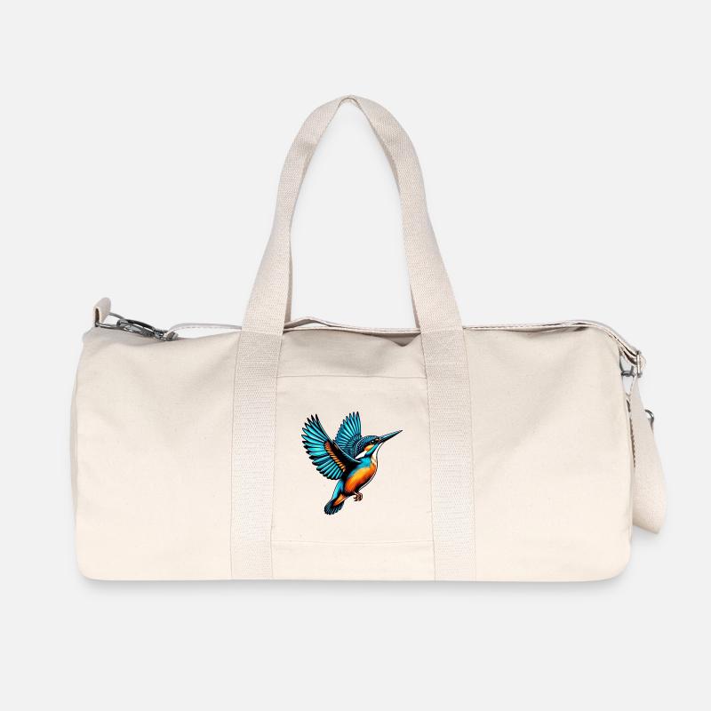 Eisvogel - Recycelte Canvas-Sporttasche von Stanley/Stella - Naturweiß