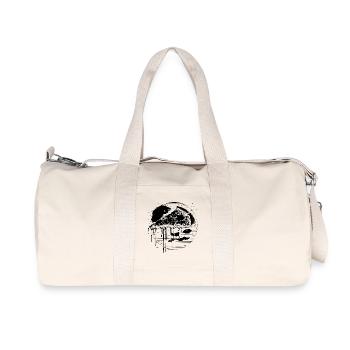 Dessin de pizza - Sac de sport en toile recyclée Stanley/Stella - blanc naturel - Devant