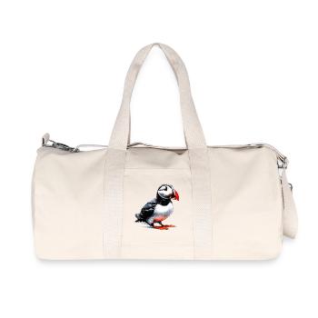 Puffin - Recycled Canvas Sports Bag by Stanley/Stella - natural - Front