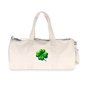 Trèfle à quatre feuilles - Sac de sport en toile recyclée Stanley/Stella - blanc naturel - Devant