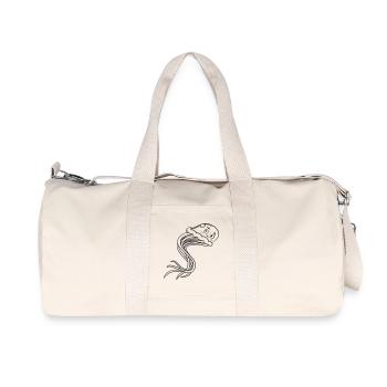 Jellyfish Kawaii coloring page hand-illustrated - Recycled Canvas Sports Bag by Stanley/Stella - natural - Front