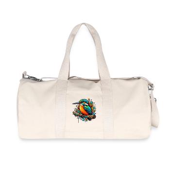 Martin-pêcheur - Sac de sport en toile recyclée Stanley/Stella - blanc naturel - Devant