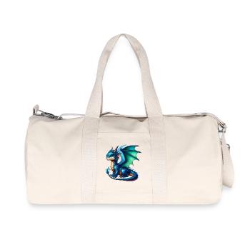 Drache - Recycelte Canvas-Sporttasche von Stanley/Stella - Naturweiß - Vorne