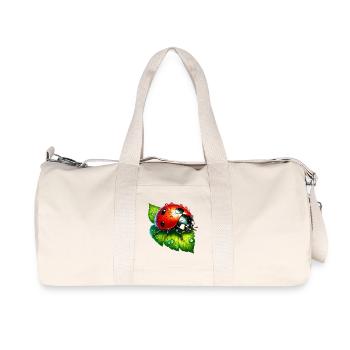 Marienkäfer - Recycelte Canvas-Sporttasche von Stanley/Stella - Naturweiß - Vorne