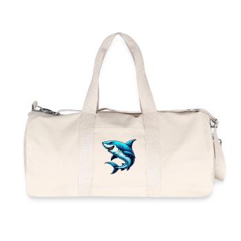 Requin - Sac de sport en toile recyclée Stanley/Stella - blanc naturel - Devant